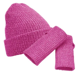 COOZO Knitted Colour Pop Beanie and Handwarmers Gift Sets B396R - Picture 1 of 8