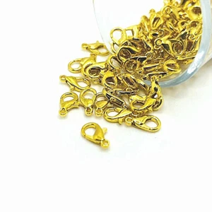 100 o 500 piezas a granel broche de garra de langosta dorada 7x12 mm - vendedor de EE. UU.- GL038 - Imagen 1 de 2