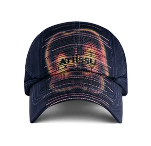 Gorra de Crayón ATIISSU Azul Marino Bordado Arte Borde Áspero Mezcla de Lana Sombrero Ajustable - Imagen 1 de 3
