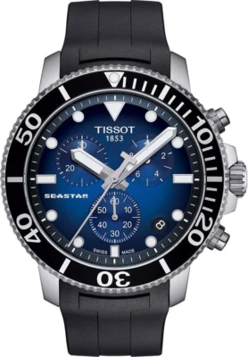 TISSOT MENS SEASTAR 1000 QUARTZ WATCH T120.417.17.041.00  - WARRANTY -RRP 595.00 - image 1 of 2