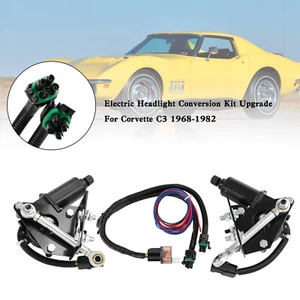 Electric Headlight Conversion Kit Upgrade For Corvette C3 1968-1982 - Picture 1 of 15