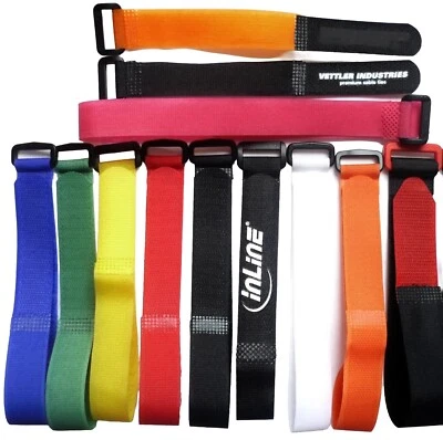 Klettband Klettbänder Klettverschluss Klettkabelbinder HakenFlauschband Skisport - Bild 1 von 4