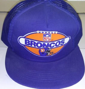 Vntg Denver Broncos Blue Snapback Drew Pearson Headwear OSFA Hat - Picture 1 of 6