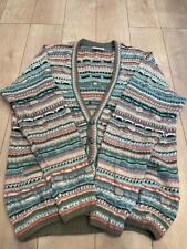 COOGI Cotton Sweater Cardigan 3D Knit Size XL Used JPN