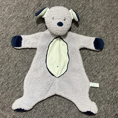 Douglas Baby Gray Navy Striped Puppy Dog Shlumpies Lovey Security Blanket 2016 - Image 1 of 4