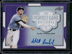 Alex Freeland 2019 Leaf Metal Perfect Game National Showcase Purple Auto /12 - Picture 1 of 2