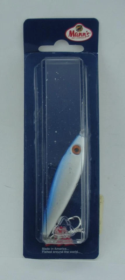 Manns ML708 1 oz. Man O Lure 2-3/4" Body Length Pearl Blue