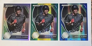 Denzel Clarke 3 Rc Lot 2021 Prizm Holos, Blau, Grün Kostenloser Versand - Bild 1 von 5