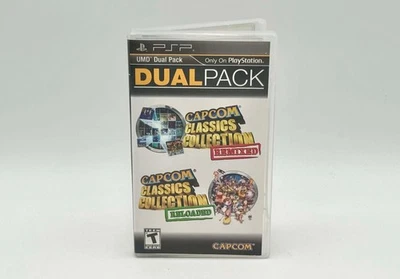 Capcom Classics Collection Remixed & Reloaded Sony PSP UMD Dual Pack Complete  - Image 1 of 3