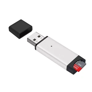 Micro SD Card Reader – Fast USB 2.0 Adapter for MicroSD / MicroSDHC Memory Cards - Picture 1 of 6