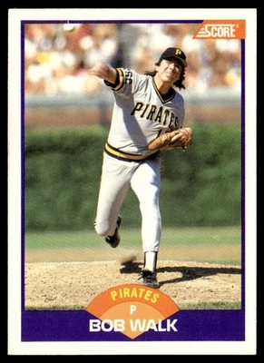 1989 Score Bob Walk Pittsburgh Pirates #224 - Image 1 of 2