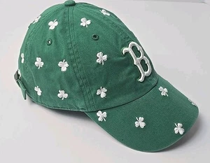 Cappello berretto 47 marca Boston Red Sox verde trifoglio slideback taglia unica MLB difetto - Foto 1 di 23