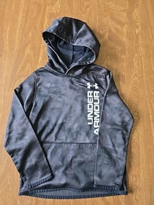 BOYS YSM YOUTH SMALL UNDER ARMOUR BLACK HOODIE SWEATSHIRT - Picture 1 of 4