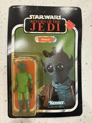 Vintage Kenner Star Wars Carded ROTJ 77 Back-A Greedo Action Figure Made in S... - Image 1 of 4