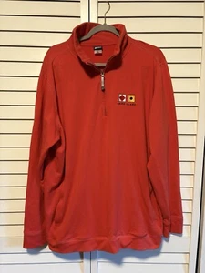 Fripp Island Sweatshirt Herren XXL 1/4 Zip rot maritim Flaggen bestickt Segeln - Bild 1 von 9