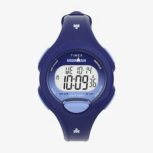 Timex TW5M55400, Women's 30-Lap Ironman Blue Resin Watch, Indiglo, Alarm,Chrono - Picture 1 of 2
