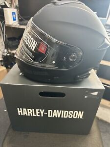Harley Davidson Outrush R Modular Helmet Size S Matte Black Bluetooth Sena New