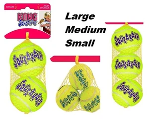 KONG AirDog Squeaker Tennis Balls , Small , Medium , Large - Picture 1 of 4