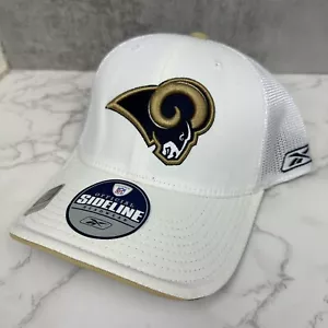 Deadstock Y2K LA Rams 2006 Player DRAFT Cap Hat St. Louis Mesh NOS White NFL - Picture 1 of 6