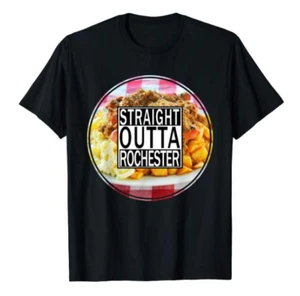 Graphic T shirt Black Tee Womens Size Medium Straight Outta Rochester funny gift - Picture 1 of 5
