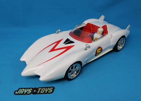 Mattel Hot Wheels 2008 Speed Racer Mach 5 17" Electronic Car with Figure Cover