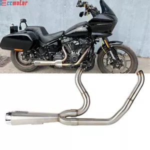 2-into-1 Exhaust For Harley Low Rider FXLR FXLRS/ST Street Bob FXBB FXBBS 18-24 - Picture 1 of 11