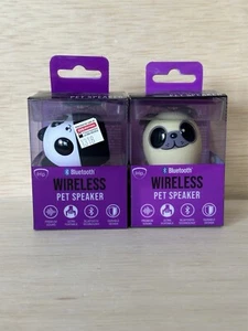1-iHip Mini Bluetooth Animal Pet Wireless Speaker Otis The Dog & Coco Cat - Picture 1 of 4