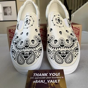 Vans Classic Slipper elfenbeinweiß Herren Größe 11,5 Bandana - Bild 1 von 5