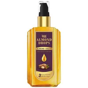 Bajaj Almond Drops Almond + Argan Hair Oil - Provides 3-way Damage Protection - Picture 1 of 2