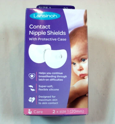Protectores para pezones de contacto Lansinoh, tamaño 1 (20 mm) lactancia materna Foto 1 de 2