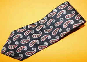ROBERT TALBOTT MADE IN U.S.A. BLACK/WHITE/RED PAISLEY TIE - TIES - DESIGNER TIES - Picture 1 of 3