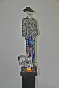 Kosta Boda Kjell Engman - HOMBRE con demasiados hombres- ÚNICO Kunst-Objekt, signo. NUEVO  - Imagen 1 de 7