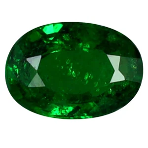 Piedra preciosa granate tsavorita verde sin calentar corte ovalado increíble (5 x 4 mm) de 0,34 quilates - Imagen 1 de 1