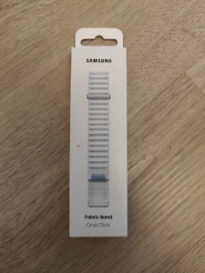 NEW Samsung Watch 7 Fabric Band (ET-SVL31) 20mm band - Blue White - Photo 1 sur 2