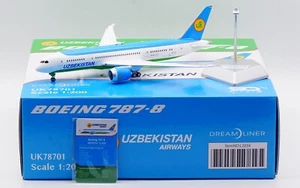 Modelo de avión fundido a presión SQ Wings 1:200 UZBEKISTAN AIRWAYS Boeing B787-8 UK78701 - Imagen 1 de 14