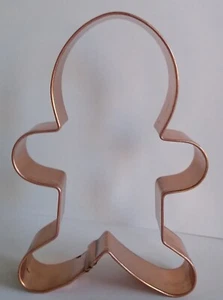Kupfer Lebkuchenmann Ausstecher ca. 5 1/4" für die Feiertage - Bild 1 von 5