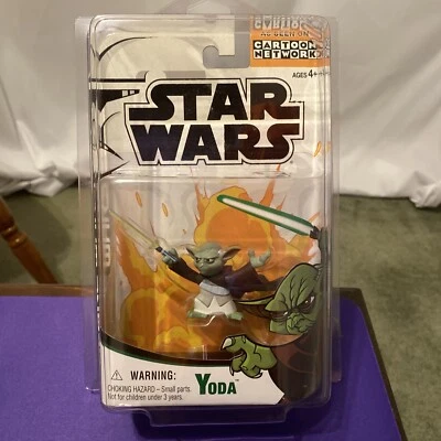 Figura de Yoda animada de dibujos animados de Star Wars Clone Wars Foto 1 de 4