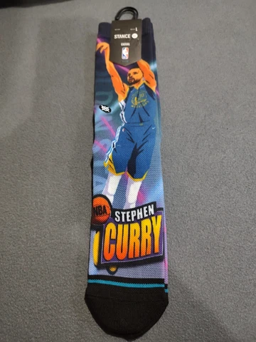 Stance NBA Stef Curry Fast Breadk Basketball Socks Men's Size Large  9-13  NEW Cover