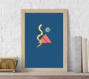 Abstract Shapes Art Printable Wall Art,Digital Print Instant Download 4JPG Files - Picture 1 of 6