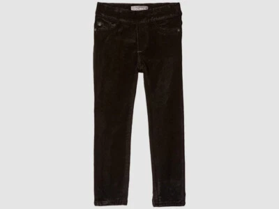 $199 DL1961 Niños Niñas Negro Caramelo Elastizado Terciopelo Suave Leggings Talla 14 Foto 1 de 2