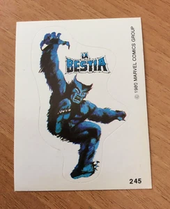 Terrabusi 245 LA BESTIA Marvel Superheroes Sticker 1980 figurina sagomata - Bild 1 von 1