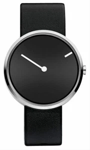 Jacob Jensen Unisex Curve Series Watch - Black/Black - Picture 1 of 2