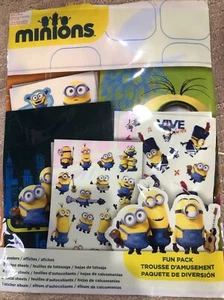 NEW Minions Fun Pack Posters Tattoos Decals Stickers and Sticker Album - Picture 1 of 5