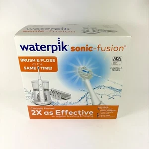 Cepillo de dientes Waterpik Sonic Fusion 2.0 hilo dental - blanco con 8 cabezales de cepillo SELLADOS - Imagen 1 de 4