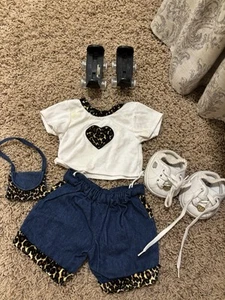 Costruisci un orso leopardato vestito abbinato con borsa Skechers e pattini RARO ritirato #24 - Foto 1 di 7