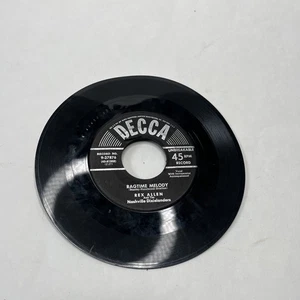 Rex Allen - Ragtime Melody / Tuck Me To Sleep Decca 9-27876 45 RPM Record - Picture 1 of 4