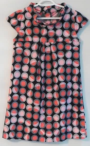 isle by melis kozan Kleid Small Mod Pop Art Kreise Design Schwarz/Grau/Rosa Sm. - Bild 1 von 5