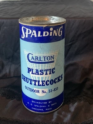 Lata de volante Spaulding Carlton vintage con 3 volantes hecha en Inglaterra Foto 1 de 4