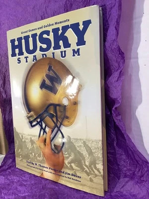GREAT GAMES & GOLDEN MOMENTS HUSKY STADIUM BOOK Hardcover 14x10x1 WASHINGTON New Foto 1 de 4