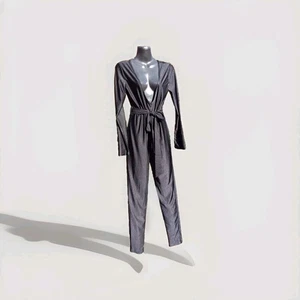 SEXY, SKIN TIGHT, DEEP V JUMPSUIT/CATSUIT. SIZE XL 14 - Picture 1 of 2